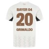 Maillot de Supporter Bayer 04 Leverkusen Alejandro Grimaldo 20 Extérieur 2024-25 Pour Enfant